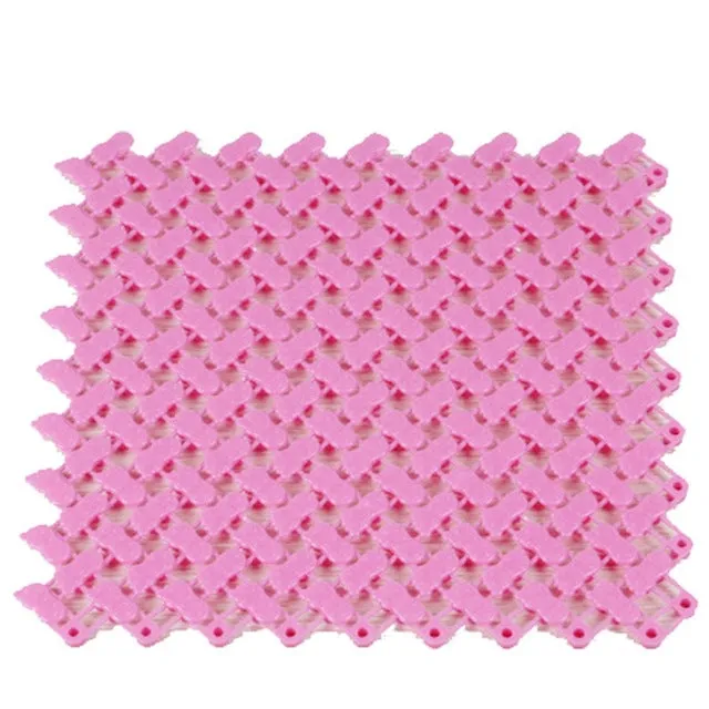 1PC DIY Carpet Candy Colors Plastic Bath Mats Easy Bathroom Massage Carpet Shower Room Non-slip Mat drop shipping #15