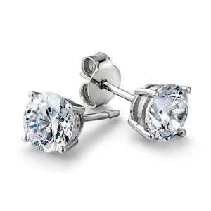 2 ct. t.w. Silver Stud Earrings