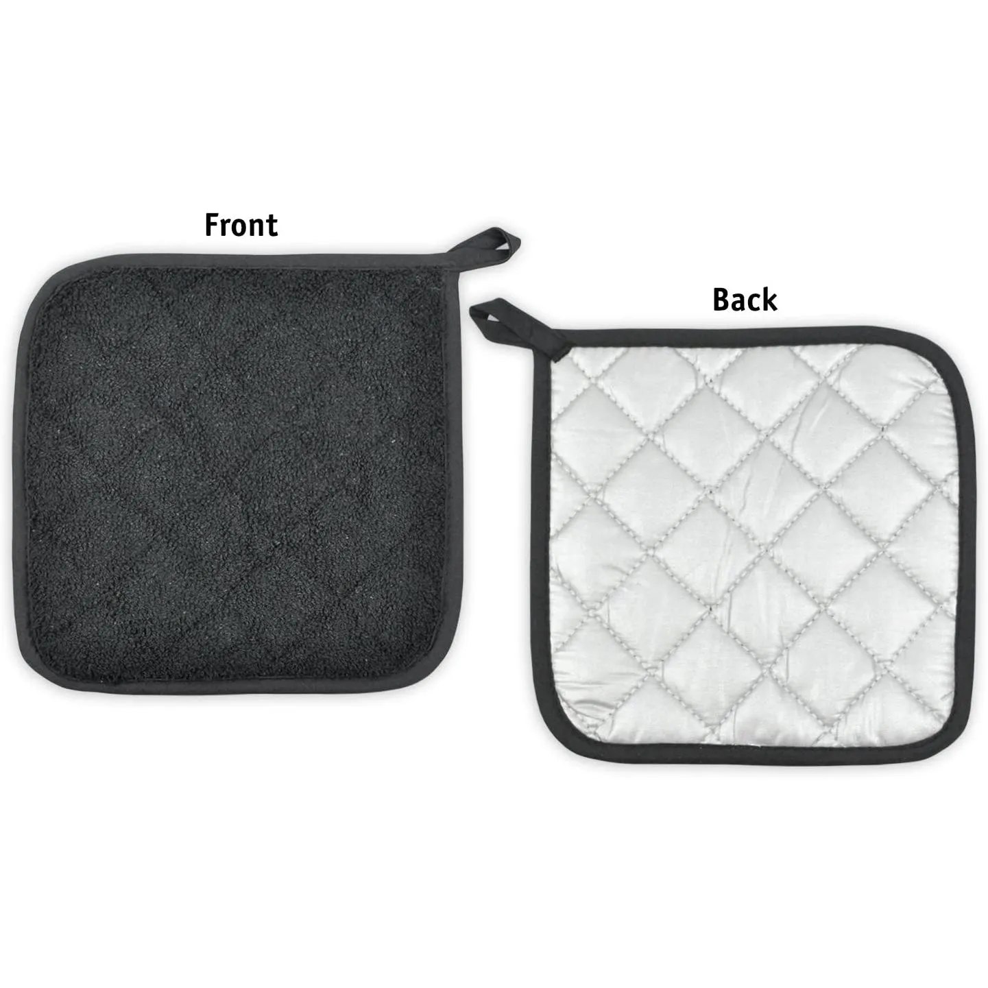 3-Piece: DII Basic Terry Collection Quilted 100% Cotton Potholder