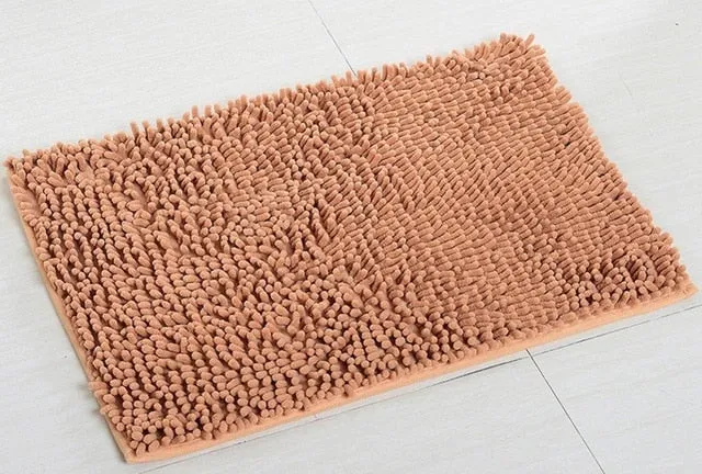 40*60CM Absorbent Microfiber Bath Mat Soft Shaggy Bathroom Mats Shower Rugs