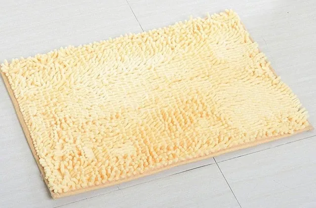 40*60CM Absorbent Microfiber Bath Mat Soft Shaggy Bathroom Mats Shower Rugs