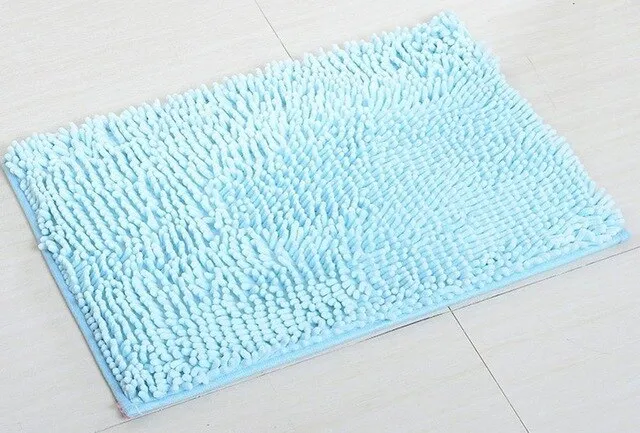 40*60CM Absorbent Microfiber Bath Mat Soft Shaggy Bathroom Mats Shower Rugs