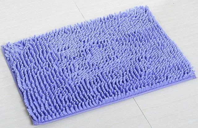 40*60CM Absorbent Microfiber Bath Mat Soft Shaggy Bathroom Mats Shower Rugs