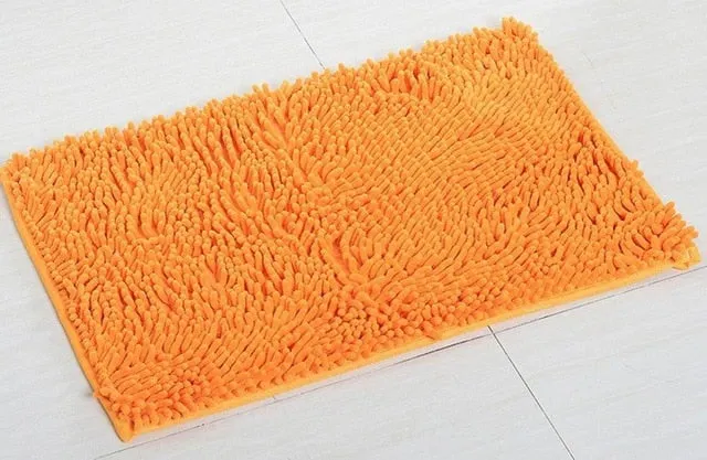 40*60CM Absorbent Microfiber Bath Mat Soft Shaggy Bathroom Mats Shower Rugs