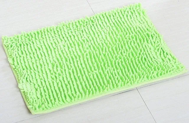 40*60CM Absorbent Microfiber Bath Mat Soft Shaggy Bathroom Mats Shower Rugs