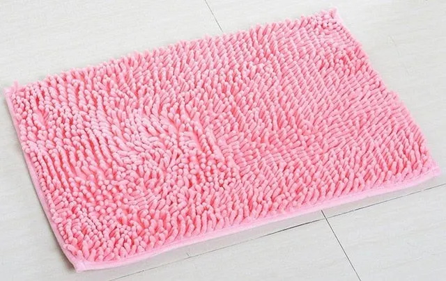 40*60CM Absorbent Microfiber Bath Mat Soft Shaggy Bathroom Mats Shower Rugs