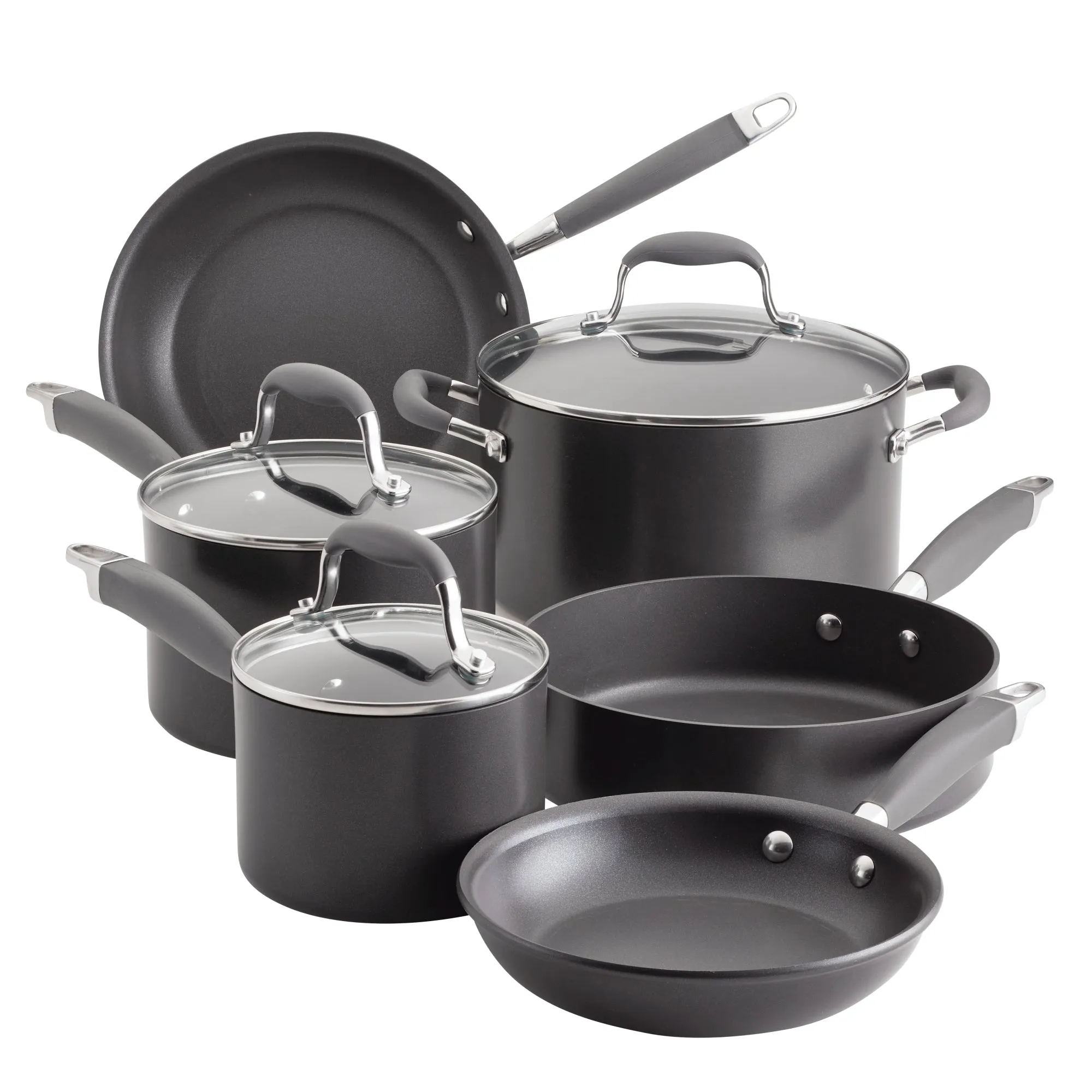 9-Piece Hard Anodized Nonstick Cookware Set