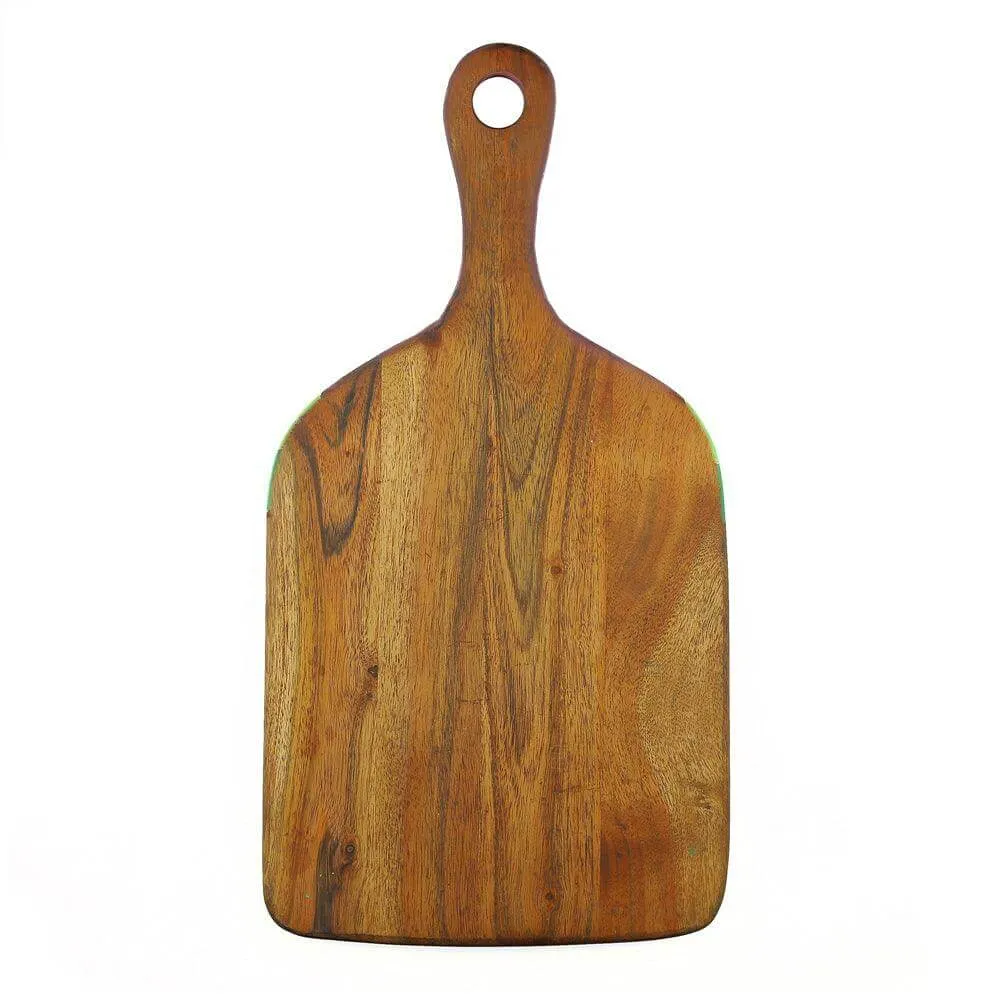 Acacia Wood Hand Painting Chopping Board with Handle