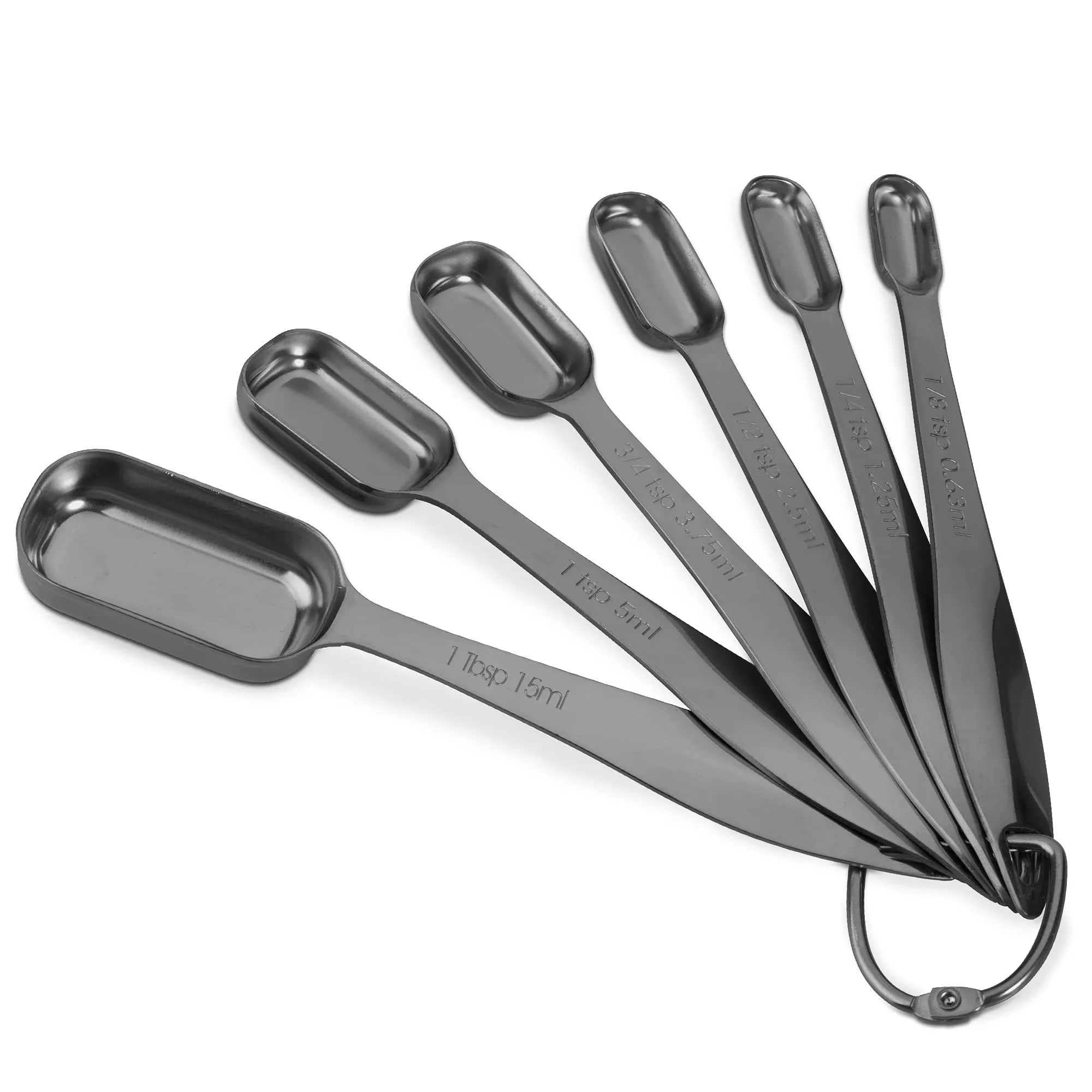 ALLWIN-HOUSEWARE: 13-piece Measuring Cups and Spoons Set, 18/8 Stainless Steel, Ergonomic Handle with Ring Connector