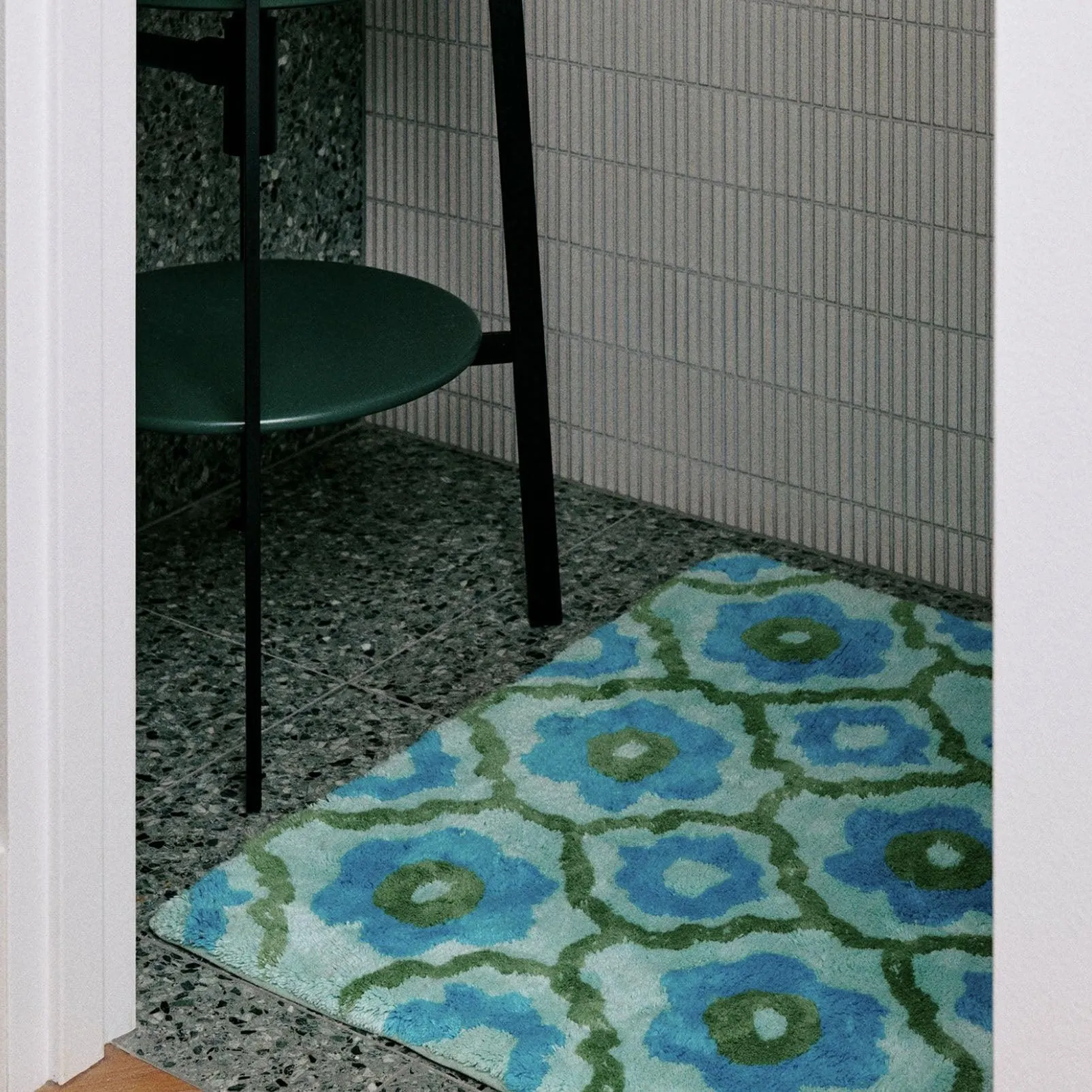 Bathmat | Marguerite Blue Green