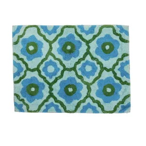 Bathmat | Marguerite Blue Green