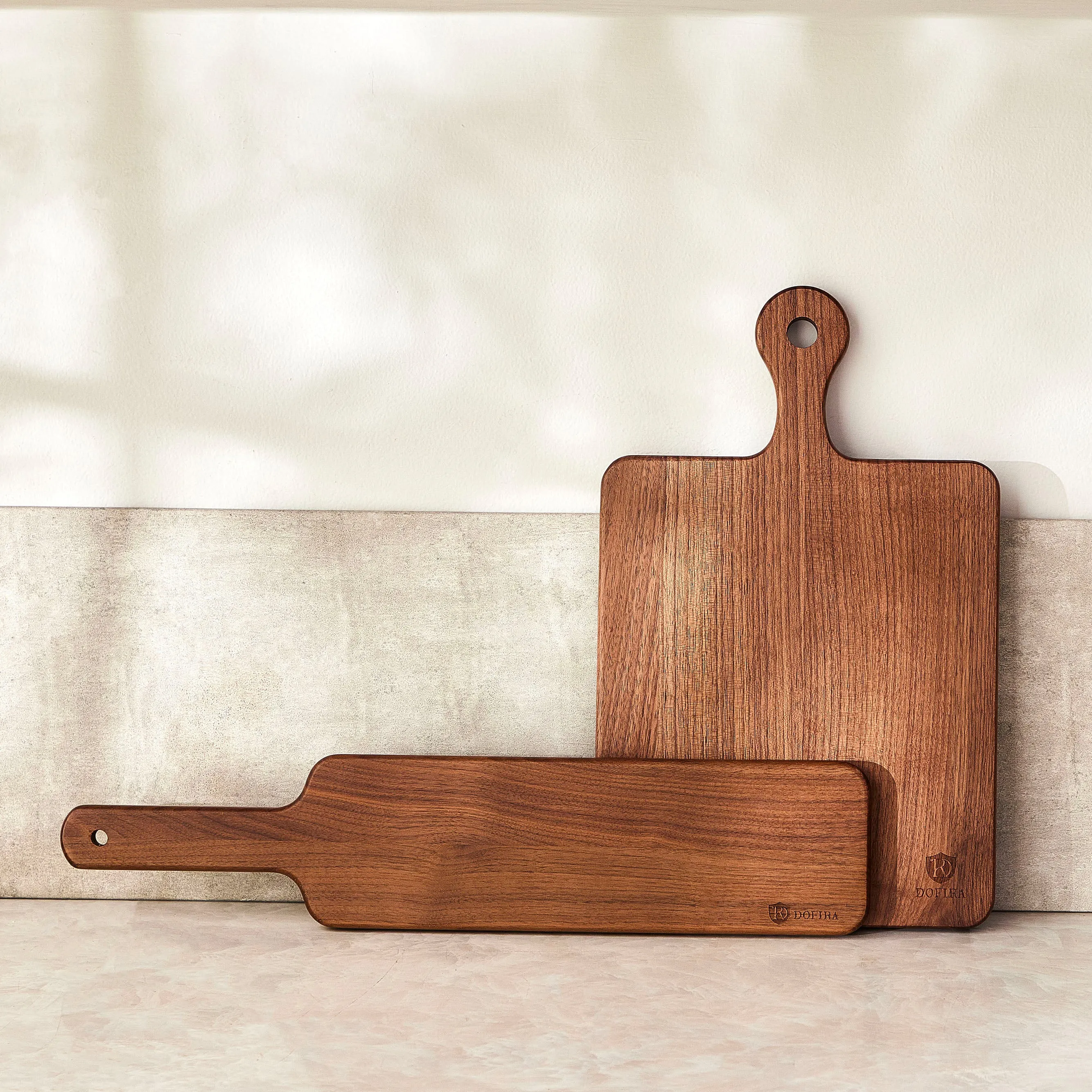 Black Walnut Wooden Serving Board with Handle