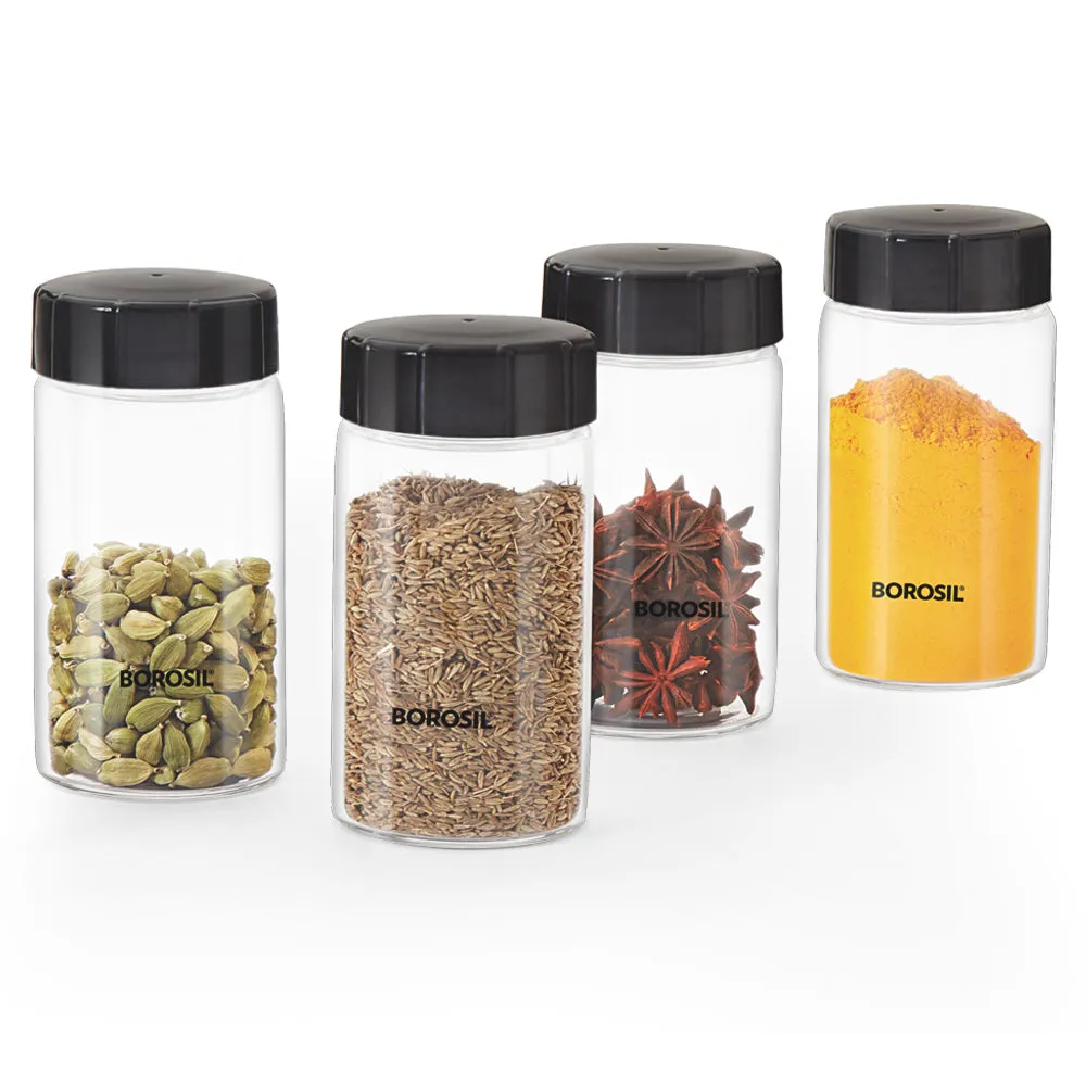 Borosil Neo Spice Jar, Set of 4