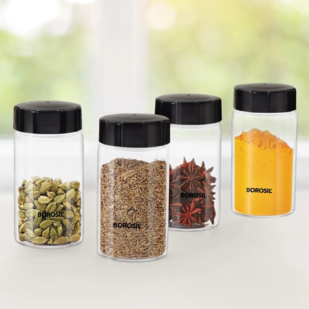 Borosil Neo Spice Jar, Set of 4