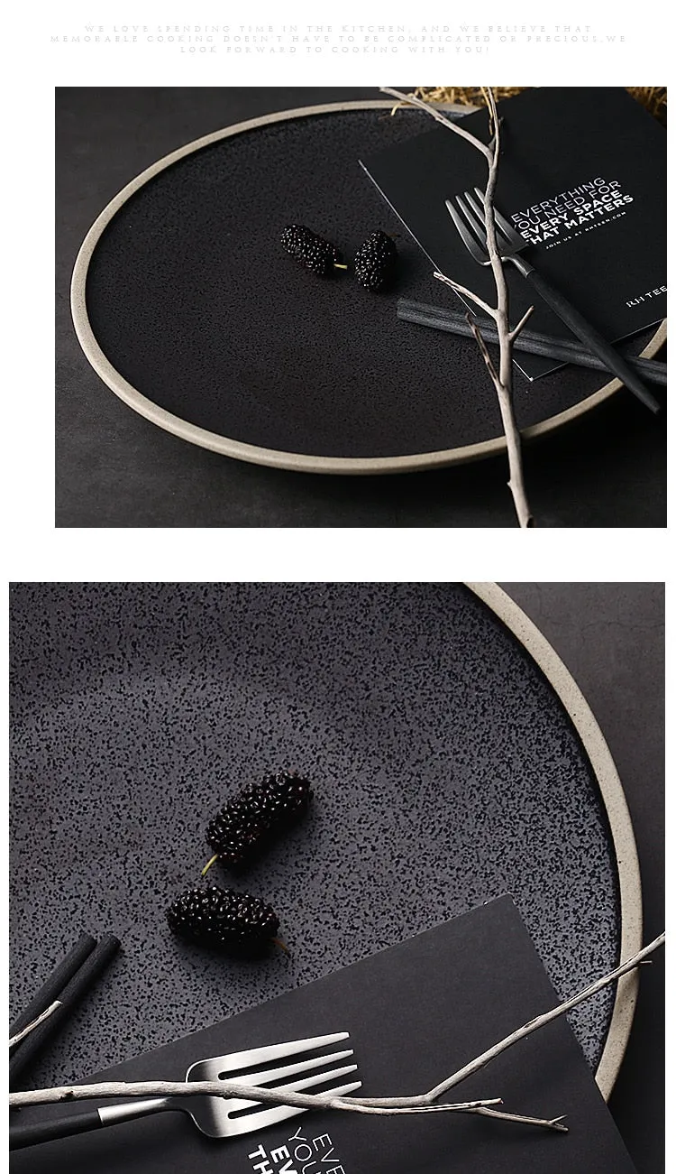 Carbon Ceramic Dinner Plates