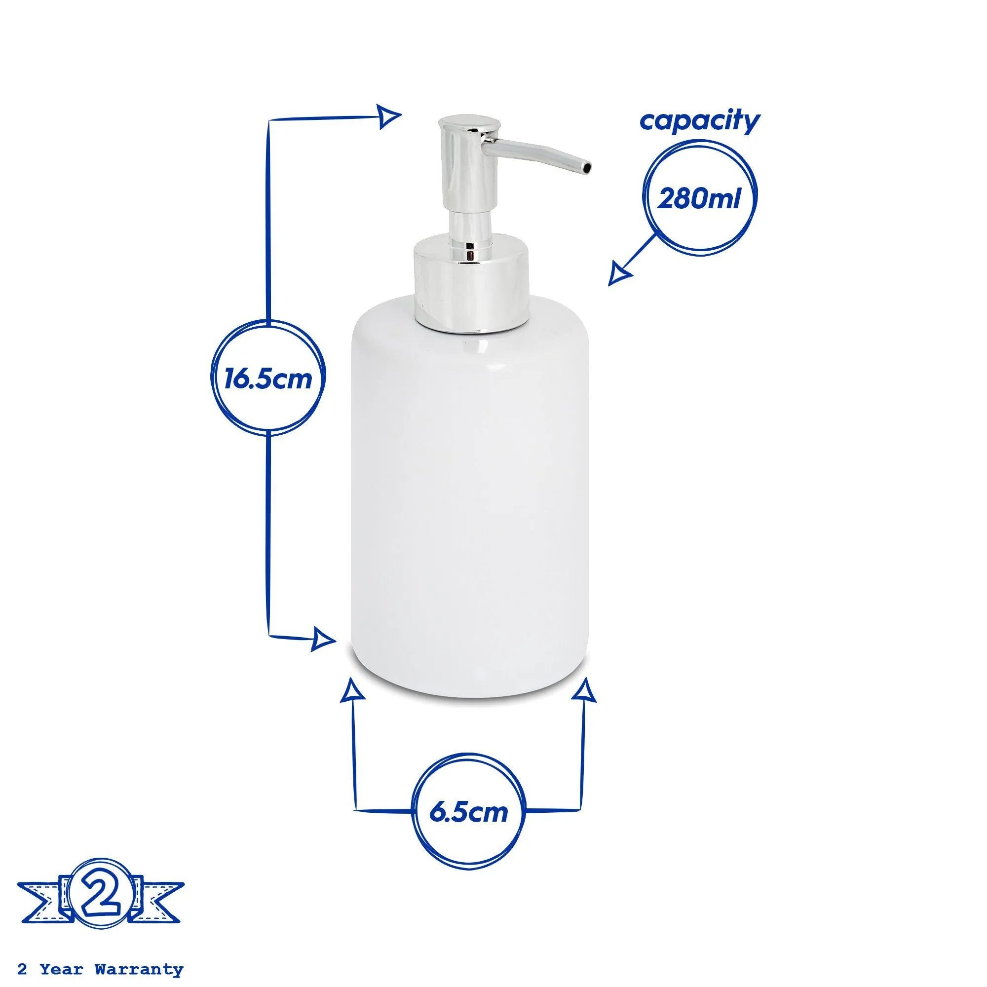 Ceramic Soap Dispenser - By Harbour Housewares