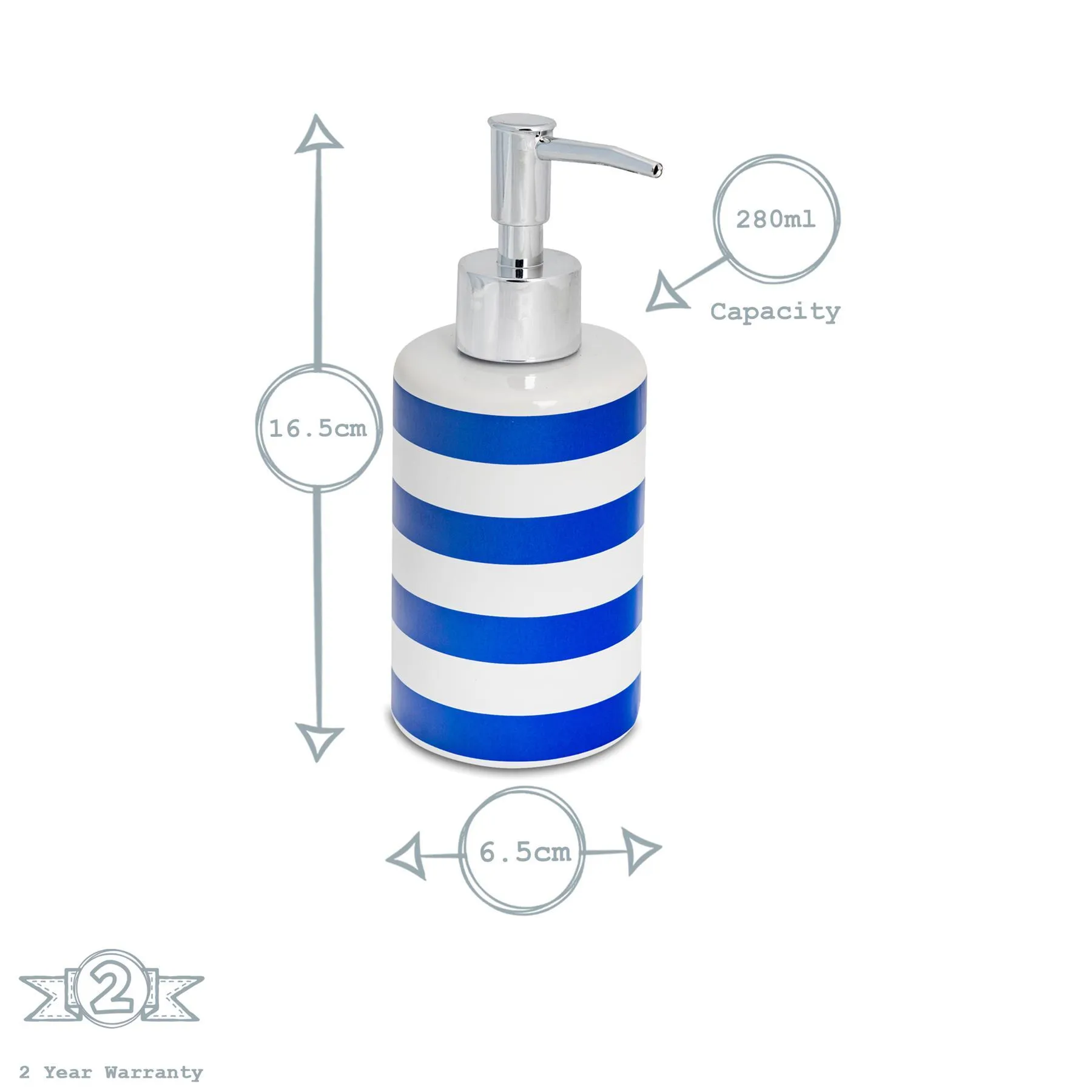 Ceramic Soap Dispenser - By Harbour Housewares