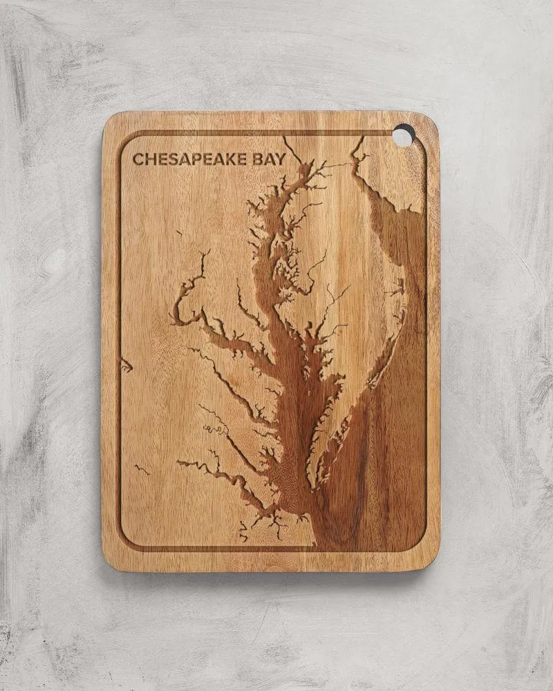 Chesapeake Bay / Bamboo Cutting Board