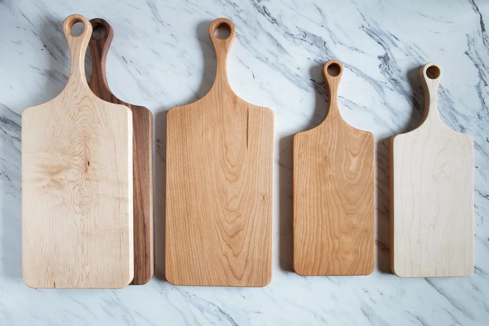 Classic Maple Cutting Board with Handle - No Glue - Organic Finish