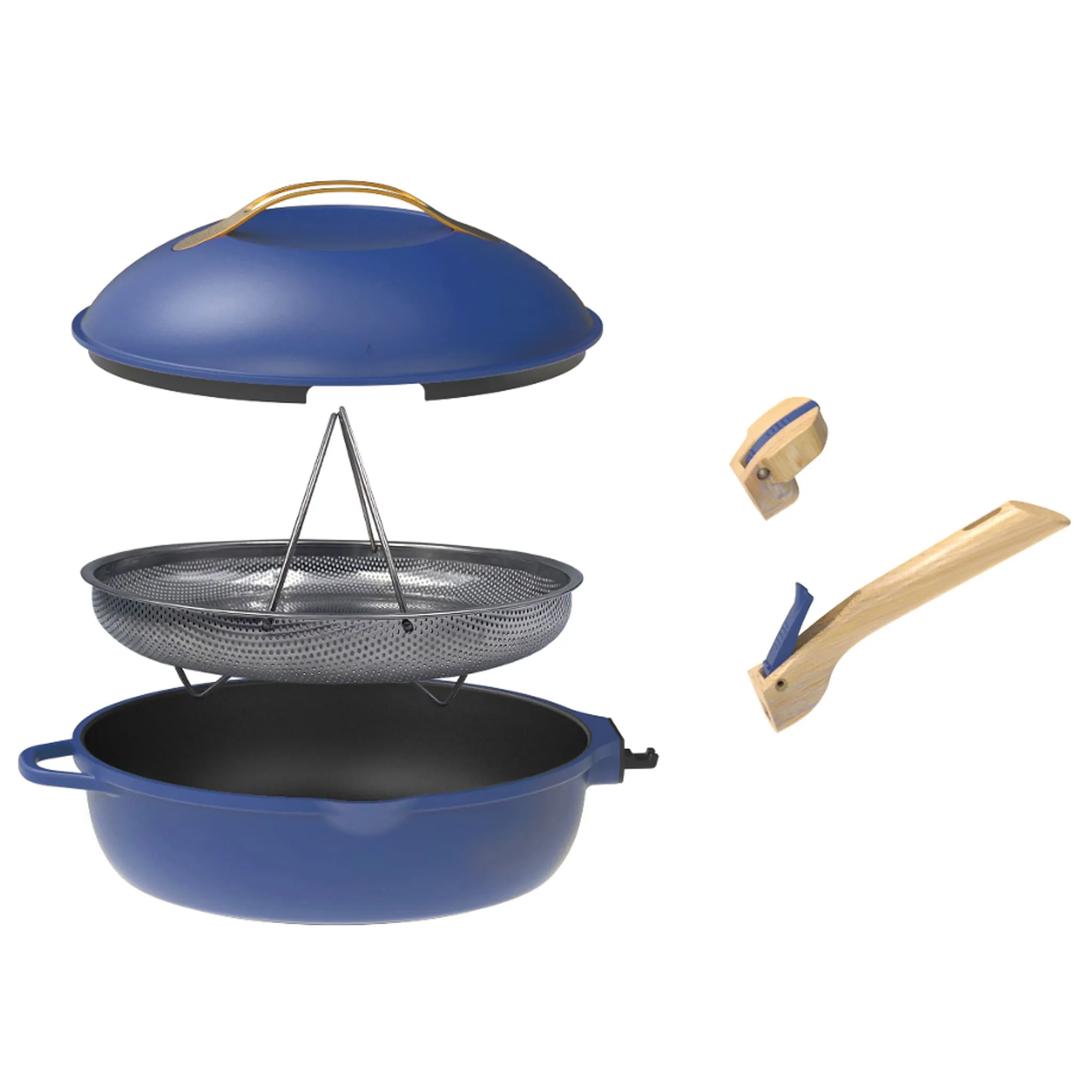 Cookut Lightweight Non-Stick Blue Fabulous Pan, 28cm, BPA-Free