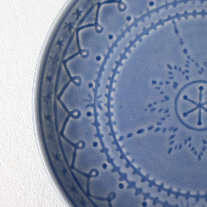 Ekta Quarter Plate (Mist Blue) - Set Of Four