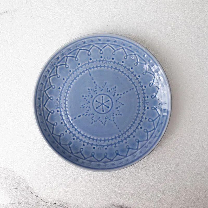 Ekta Quarter Plate (Mist Blue) - Set Of Four