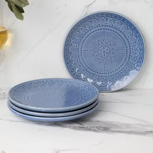 Ekta Quarter Plate (Mist Blue) - Set Of Four