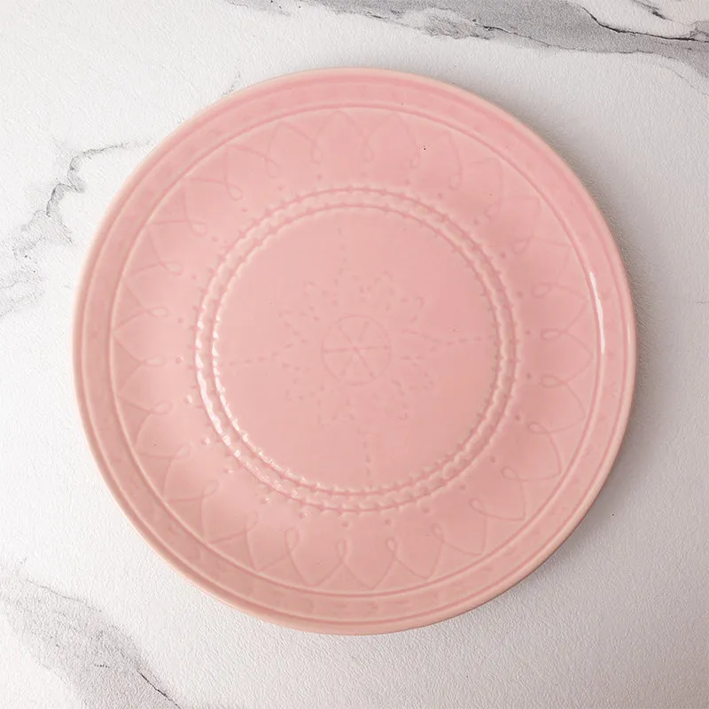 Ekta Quarter Plate (Pink) - Set Of Four