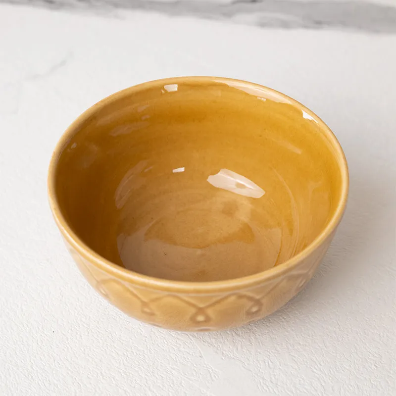 Ekta Serving Bowl (Yellow) - Set Of Four