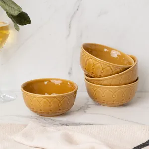 Ekta Serving Bowl (Yellow) - Set Of Four