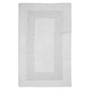 Extremely Absorbent Cotton Bath Rug 24" x 40" Ivory by Perthshire Platinum Collection