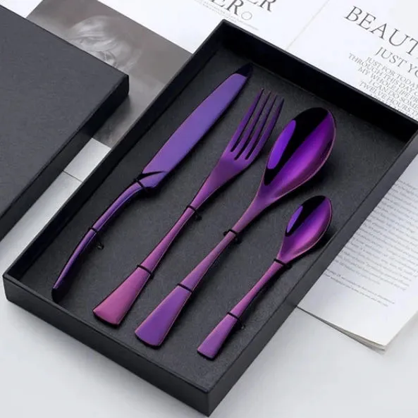 Fire Rainbow Stainless Steel Serving Utensils