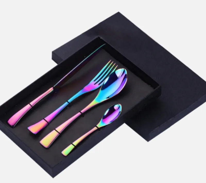 Fire Rainbow Stainless Steel Serving Utensils