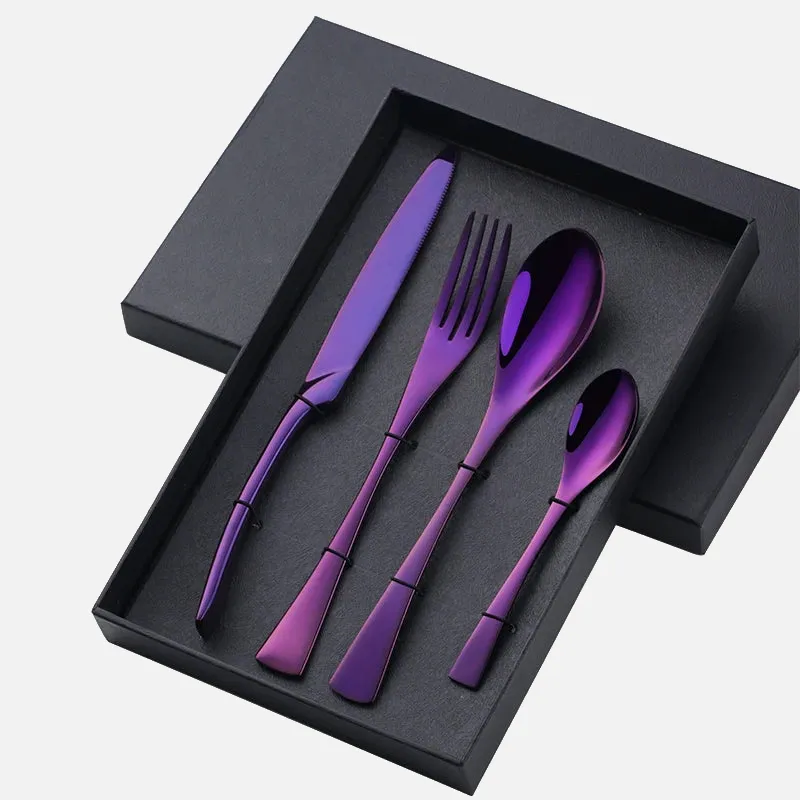 Fire Rainbow Stainless Steel Serving Utensils