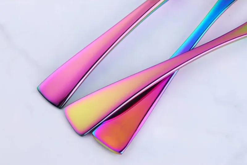 Fire Rainbow Stainless Steel Serving Utensils