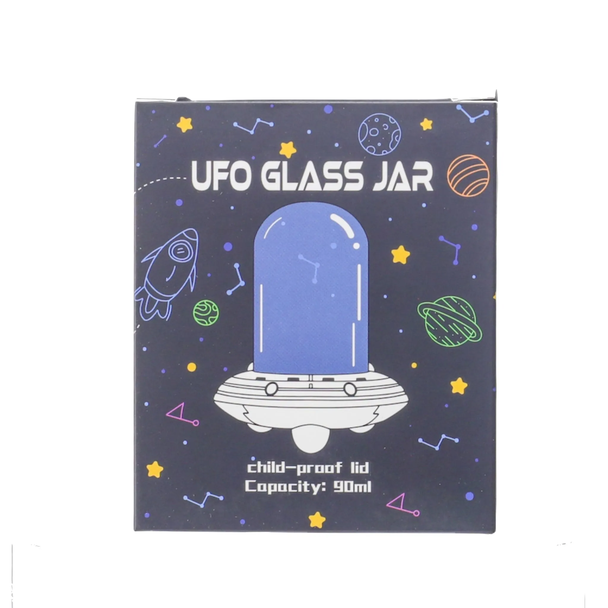 Galactic UFO Storage Jar - 6in