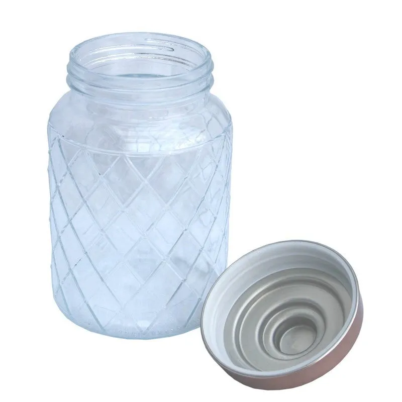 Glass Jar Twist Lid 1.7 Litres - Clear