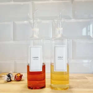 Glass Syrup Pourer Bottles