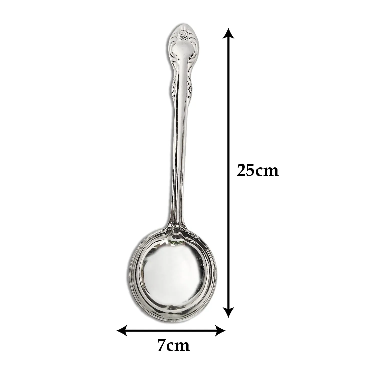 Heart Home Stainless Steel Serving Spoon for Dining Table & Kitchen (Silver)