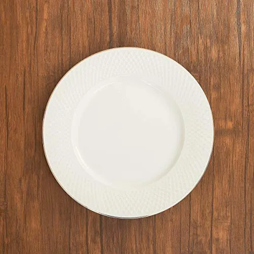 Home Centre Divine Dinner Plate - 27 cm - White