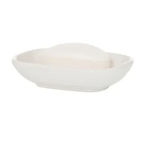 Hush Ceramic Soap Dish White