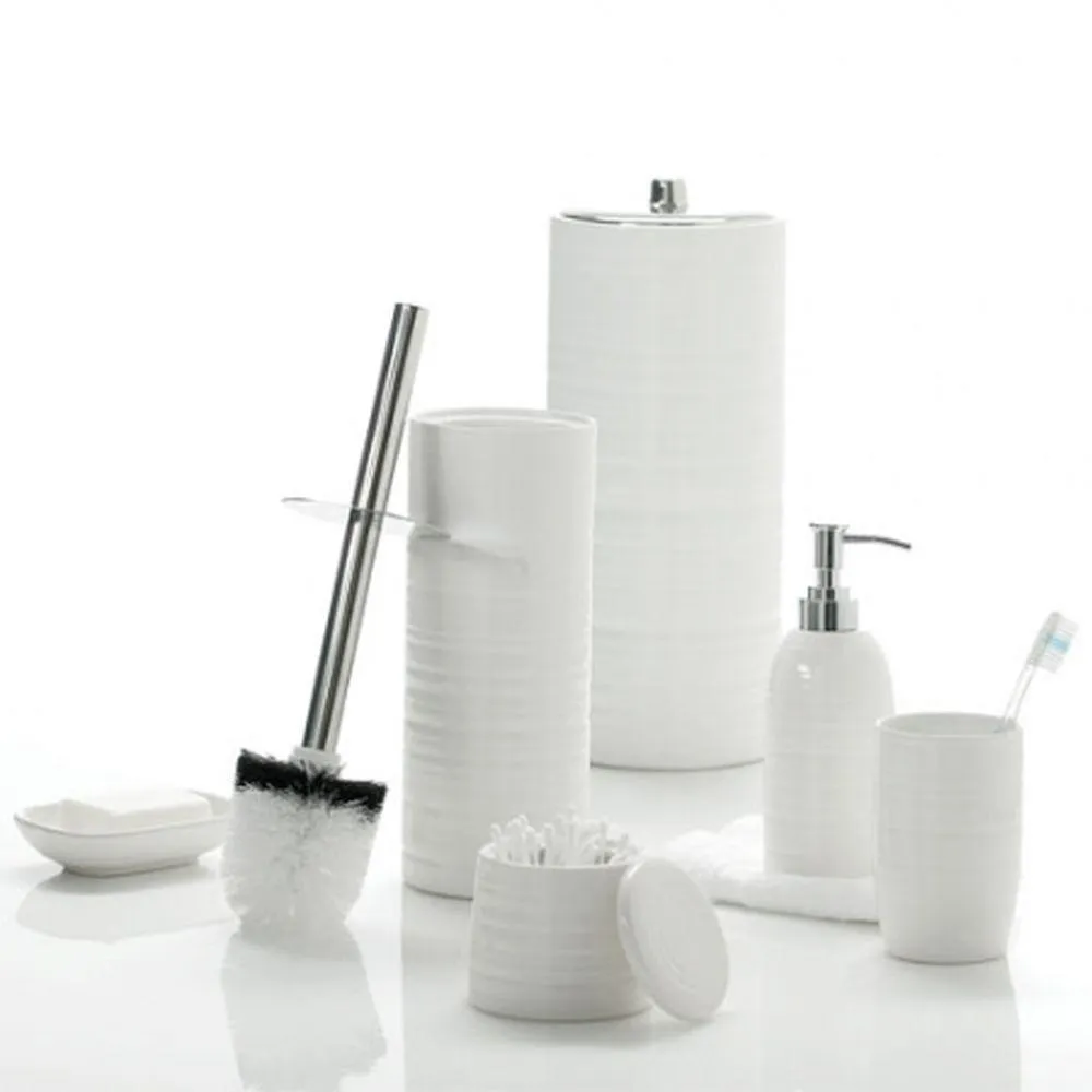 Hush Ceramic Toilet Roll Holder White