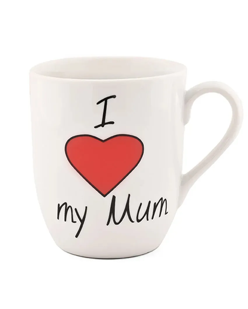 I Love You Mom Porcelain Coffee Mugs | Set of 2