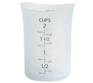 iSi Basics Silicone Flexible Clear Measuring Cup, 2 Cup