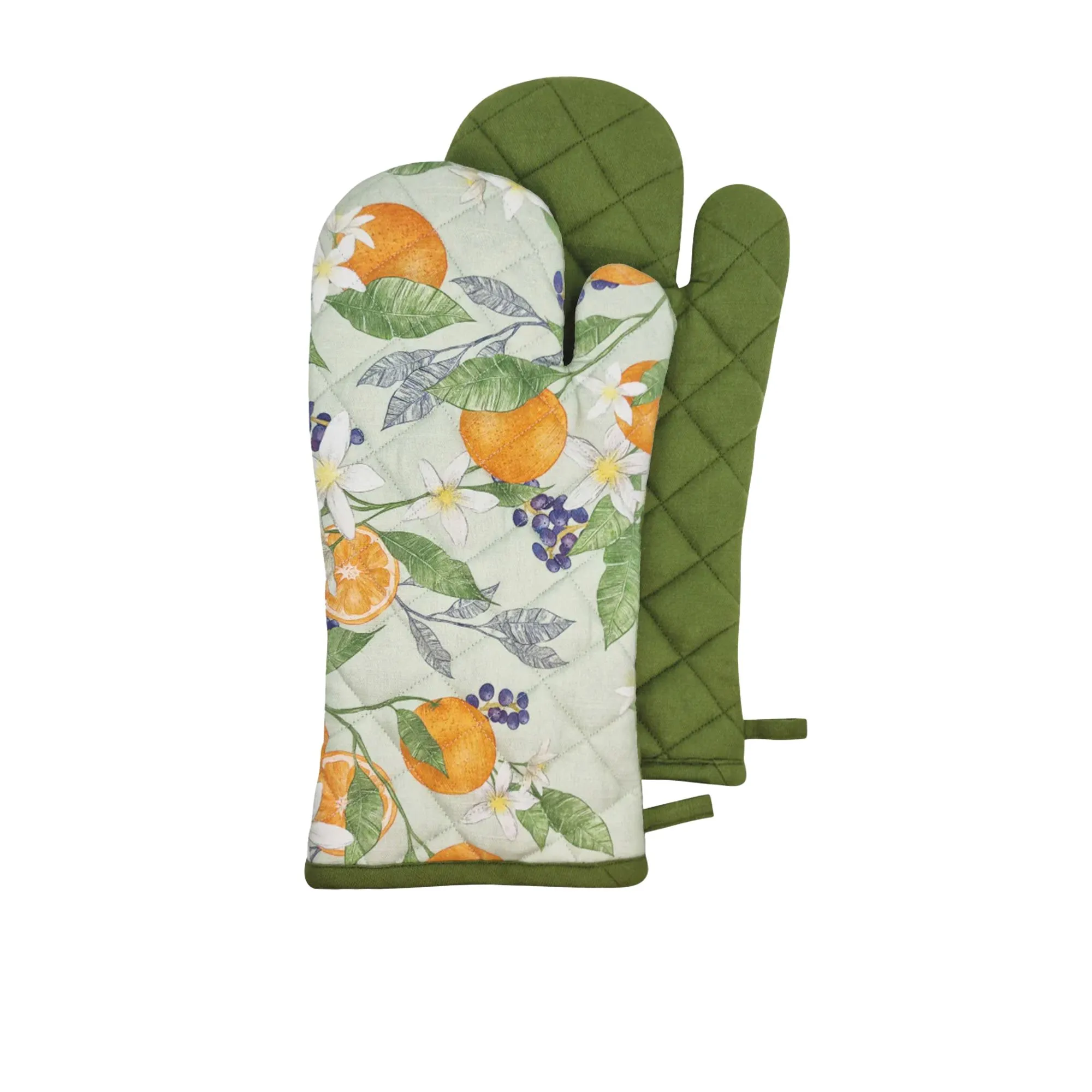 J.Elliot Home Orange Oven Mitt Set of 2