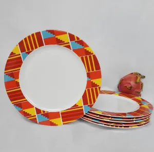 Kente Ceramic Plates (SET of 6)