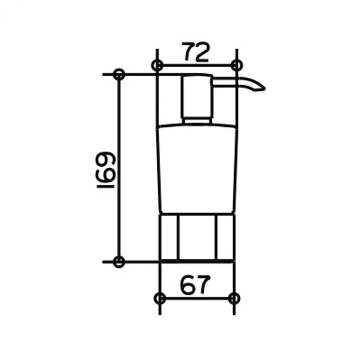 Keuco Elegance Foam Soap Dispenser Table Model