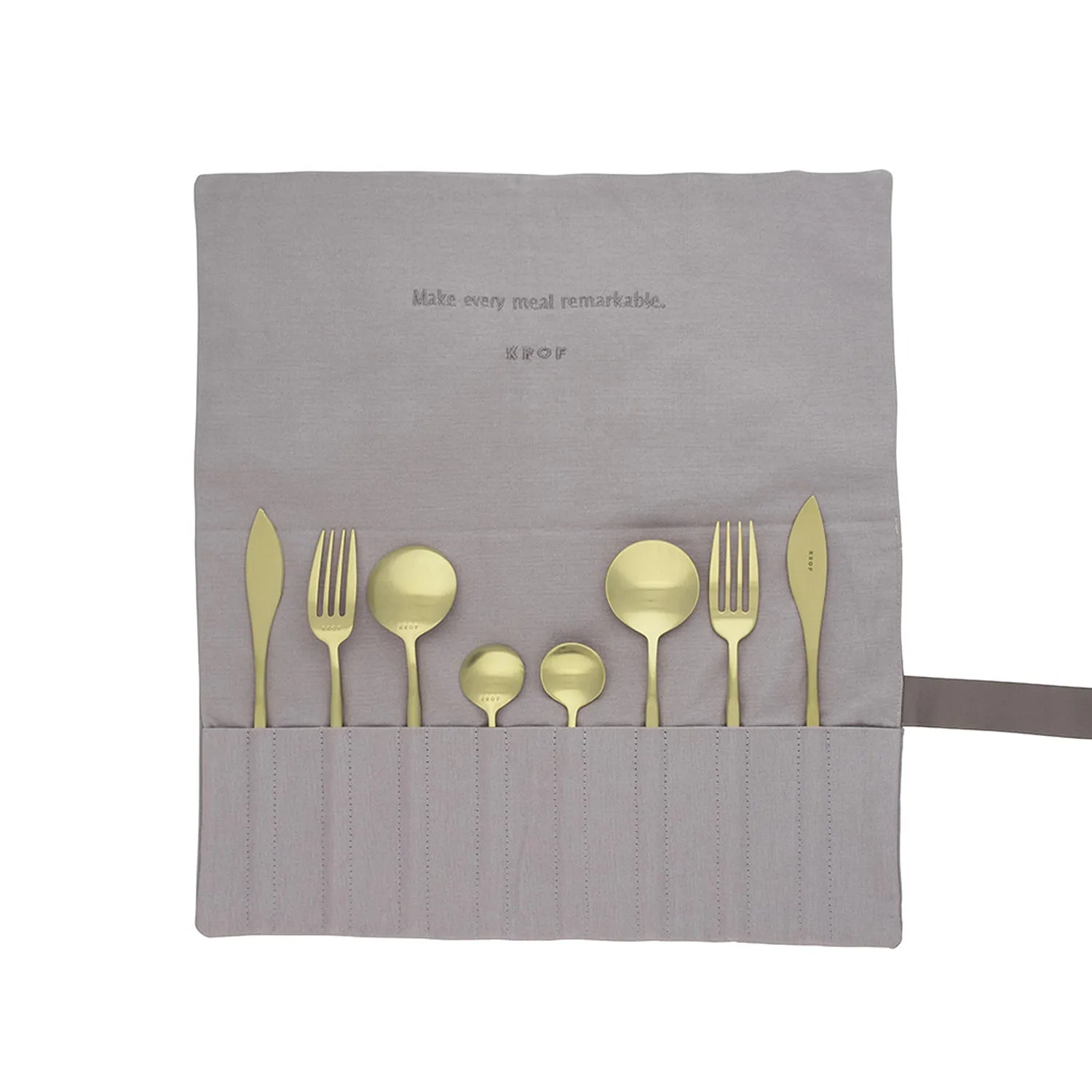 krof | collection no.1 | 24 piece cutlery set | polished silver