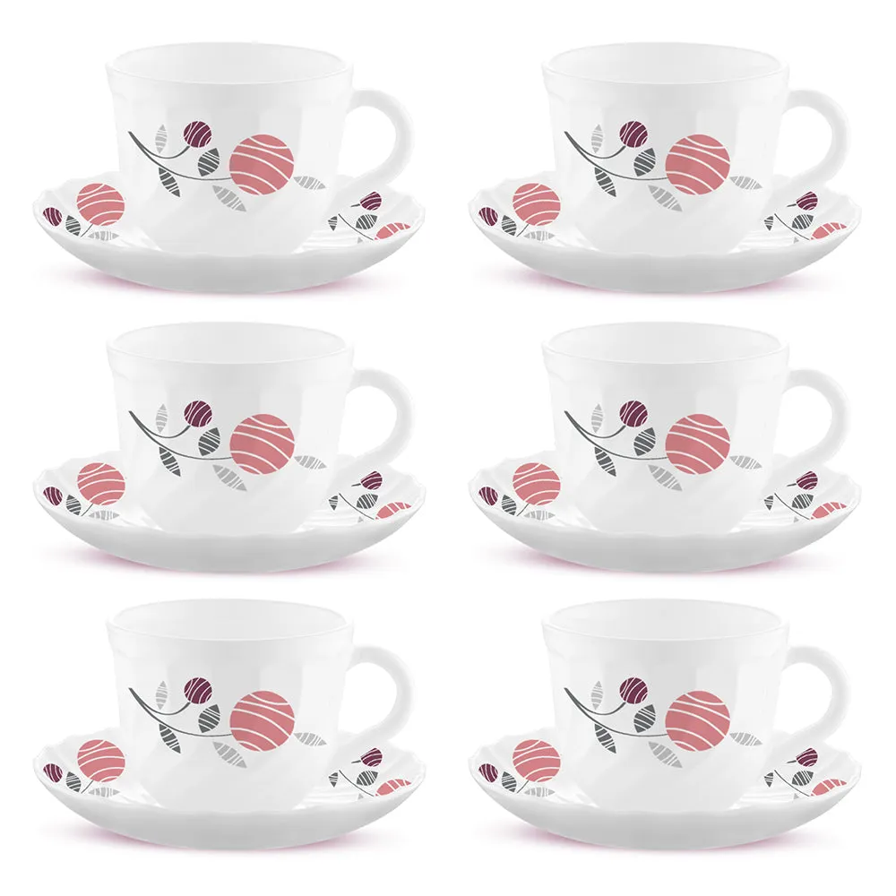 Larah By Borosil Dahlia Cup n Saucer Set