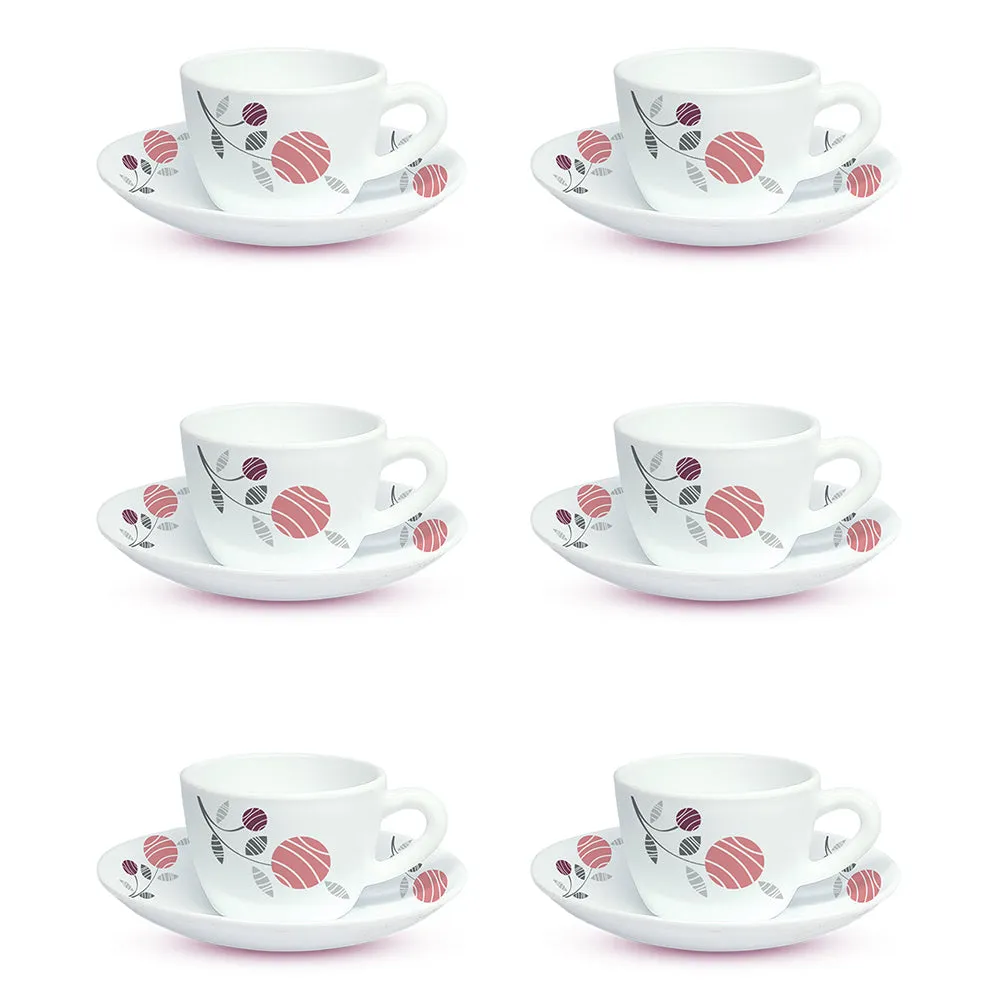 Larah By Borosil Dahlia Cup n Saucer Set